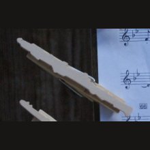 Notenklammer Oboe Massivholz handgefertigt Geschenk Musiker Oboist 